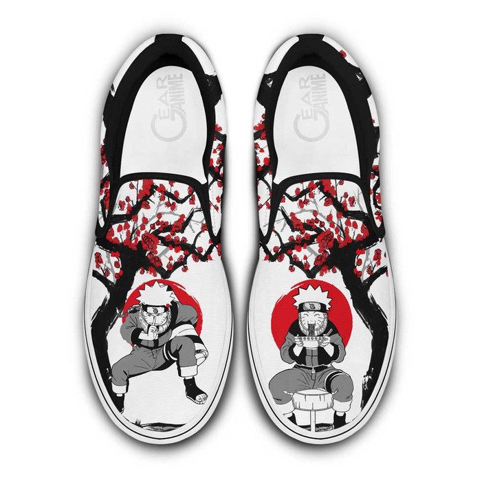 Uzumaki Slip On Sneakers Custom Japan Style Anime Shoes - 1 - Gearotaku