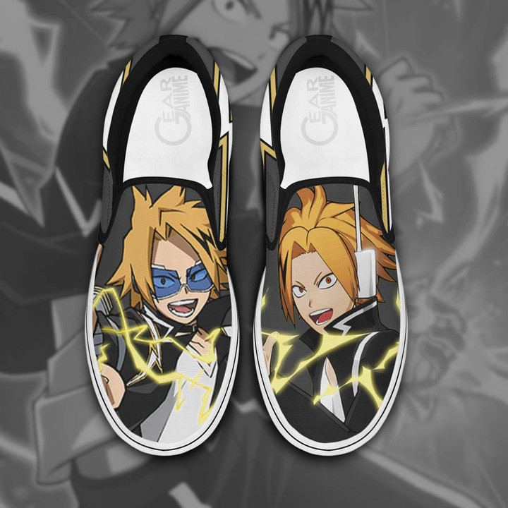 Denki Kaminari Slip On Sneakers My Hero Academia Custom Anime Shoes - 1 - Gearotaku