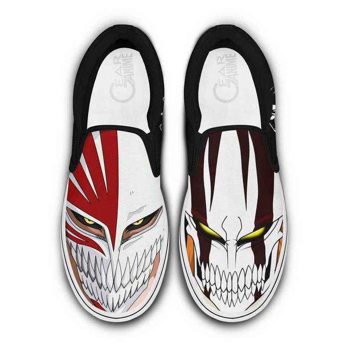 Hollow Ichigo Slip On Sneakers Custom Anime Bleach Shoes - 1 - Gearotaku
