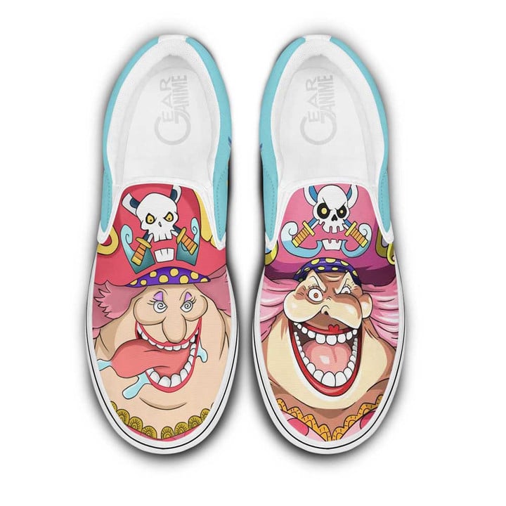 Bigmom Pirates Slip On Sneakers Custom Anime One Piece Shoes - 1 - Gearotaku