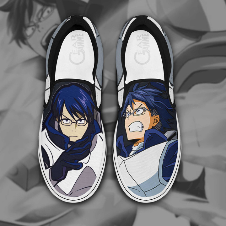 Tenya Iida Slip On Sneakers My Hero Academia Custom Anime Shoes - 1 - Gearotaku
