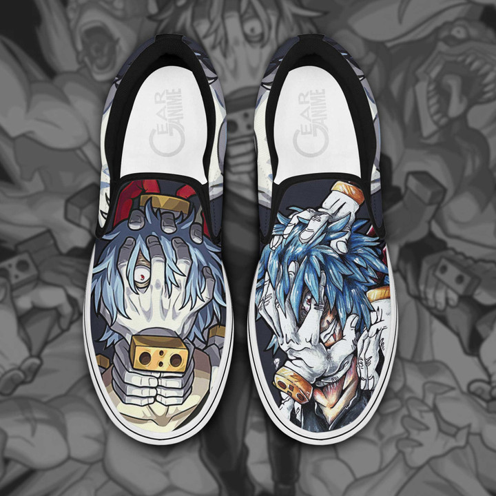 Tomura Shigaraki Slip On Sneakers My Hero Academia Custom Anime Shoes - 1 - Gearotaku