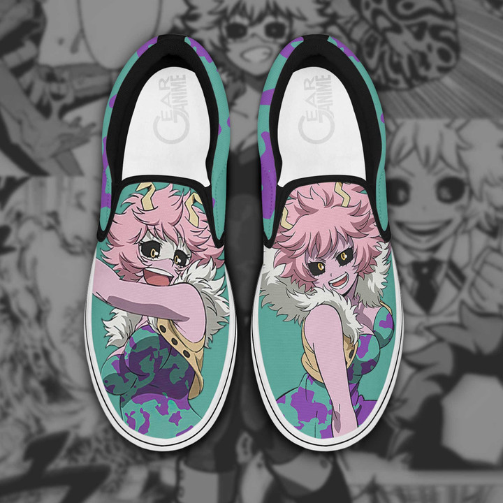 Mina Ashido Slip On Sneakers My Hero Academia Custom Anime Shoes - 1 - Gearotaku