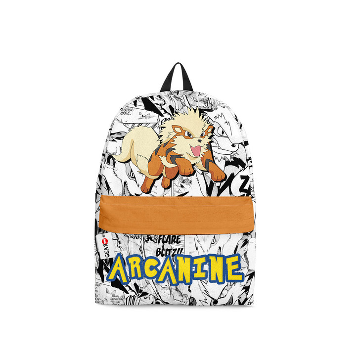 Arcanine Backpack Pokemon Custom Anime Bag Mix Manga