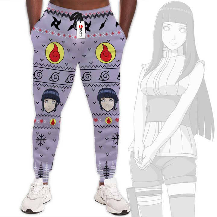 Hinata Hyuga Joggers Custom Anime Ugly Christmas Sweatpants Gear Otaku