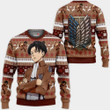 Levi Ackerman Ugly Christmas Sweater Custom Anime Attack On Titan Xmas Gifts
