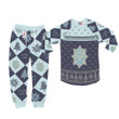 Aqua Deer Christmas Pajamas Set Custom Anime Sleepwear