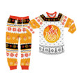 Fire Nation Christmas Pajamas Set Custom Anime Sleepwear