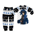 Ritsu Kageyama Christmas Pajamas Set Custom Anime Sleepwear