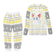 Artemis Cat Christmas Pajamas Set Custom Anime Sleepwear