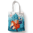 Goku Blue Tote Bag Anime Manga Personalized Canvas Bags- Gear Otaku