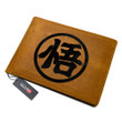Goku Kanji Symbol Anime Leather Wallet Personalized- Gear Otaku
