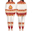 Calcifer Christmas Pajamas Set Custom Anime Sleepwear