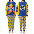 Goku Super Saiyan 2 Pajamas Set Custom Anime Sleepwear