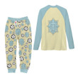Aqua Deer Pajamas Set Custom Anime Sleepwear