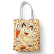 Meowth Tote Bag Anime Personalized Canvas Bags- Gear Otaku