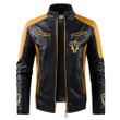 Black Bull Symbol Anime Leather Jacket VA1101241042-2-Gear-Otaku
