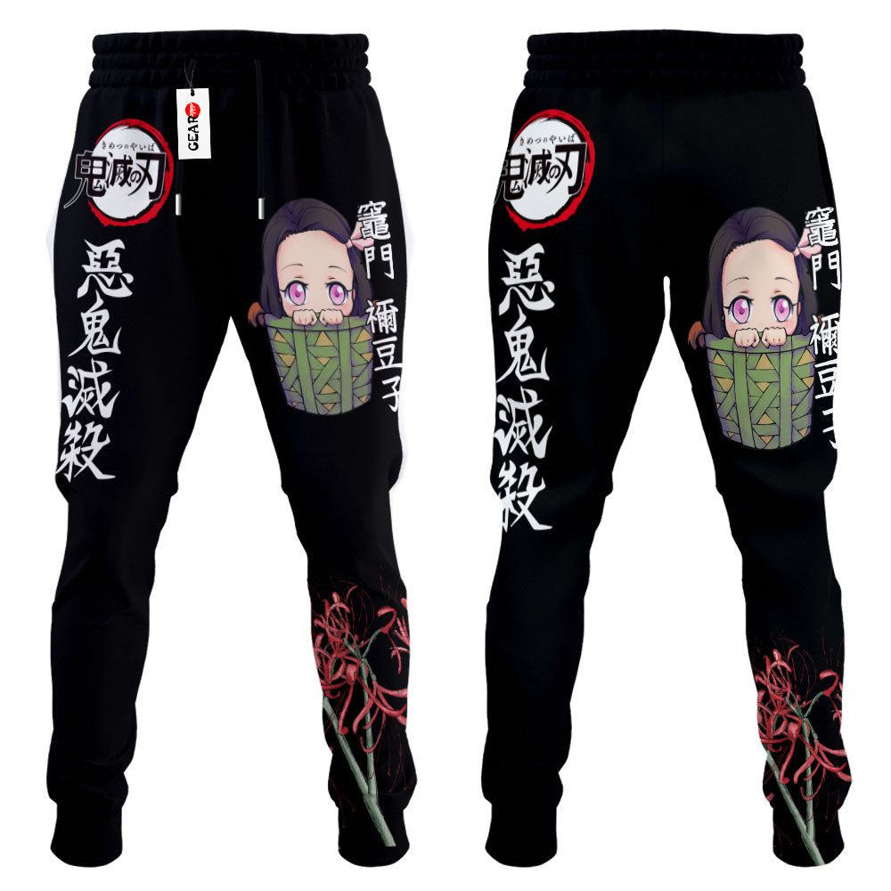 Nezuko Cute Jogger Pants Custom Sweatpants - Gear Otaku