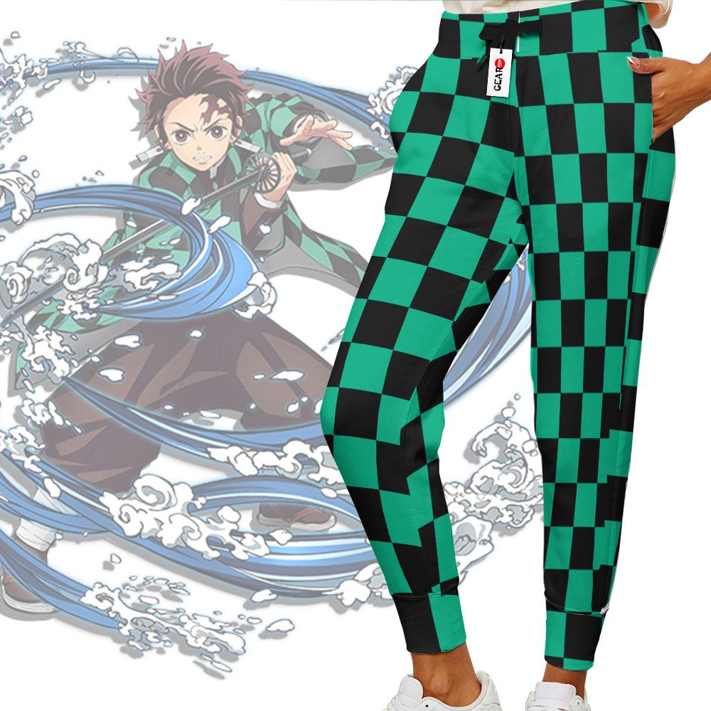 Tanjiro Jogger Pants Custom Uniform Anime Sweatpants - Gear Otaku