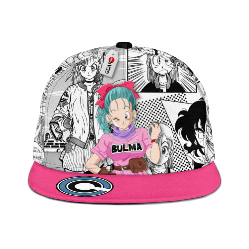 Bulma Snapback Hats Custom Hat Mix Manga