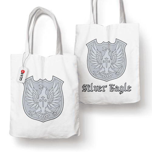 Silver Eagle Tote Bag Anime Personalized Canvas Bags