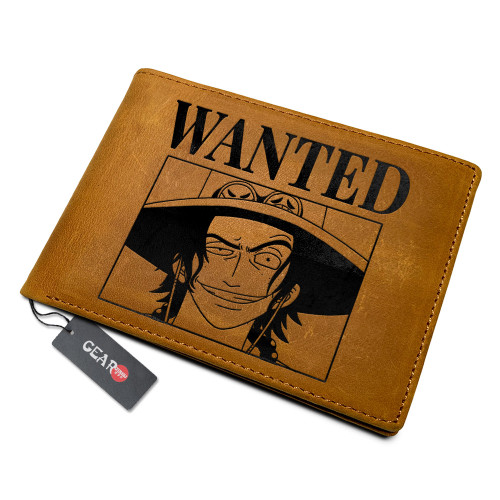 Portgas D. Ace Wanted Anime Leather Wallet