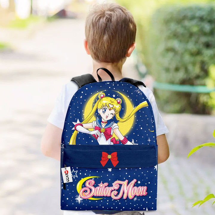 Moon Backpack Custom Usagi Tsukino Sailor Anime Bag For Fans