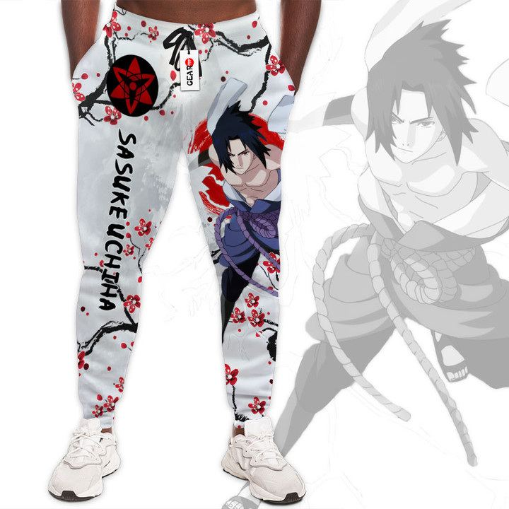 Sasuke Uchiha Jogger Pants Anime Sweatpants Custom Merch Japan Style
