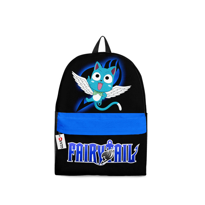 Happy Backpack Custom Fairy Tail Anime Bag For Fans