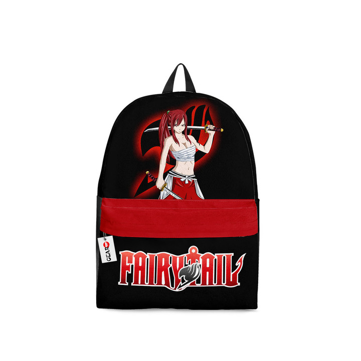 Erza Scarlet Backpack Custom Fairy Tail Anime Bag For Fans