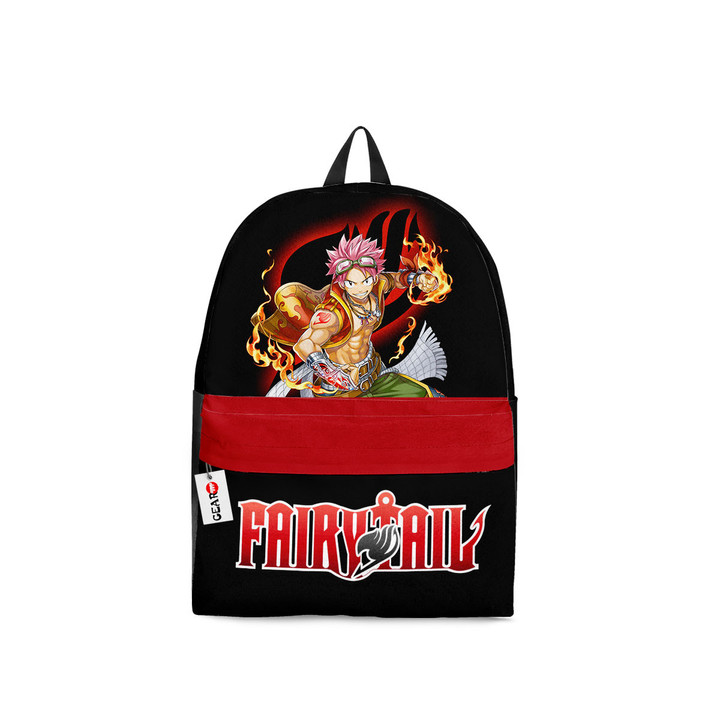 Natsu Dragneel Backpack Custom Fairy Tail Anime Bag For Fans