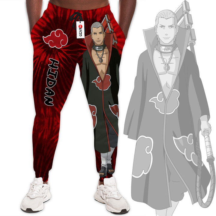 Hidan Jogger Pants Custom Anime Akatsuki Sweatpants Tie Dye Style