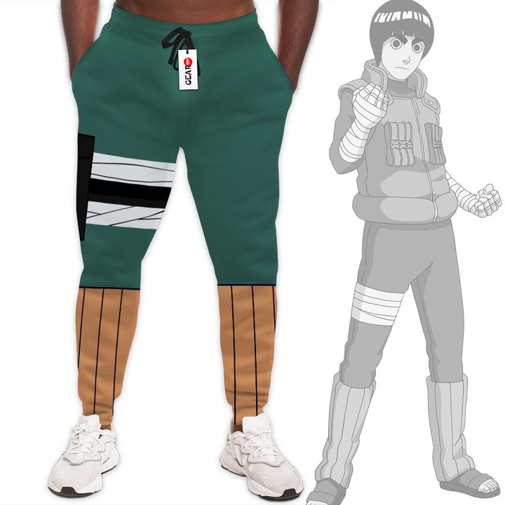 Rock Lee Jogger Sweatpants Costume For Naruto Anime Fans