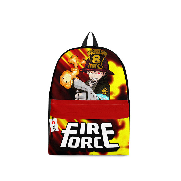 Shinra Kusakabe Backpack Custom Fire Force Anime Bag For Fans
