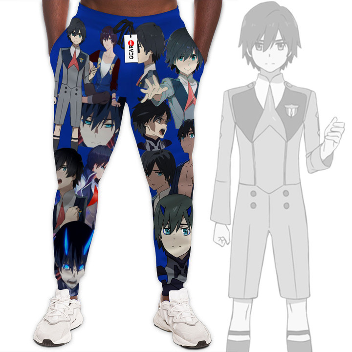 Hiro Jogger Pants Custom Anime Darling In The Franxx Sweatpants For Fans