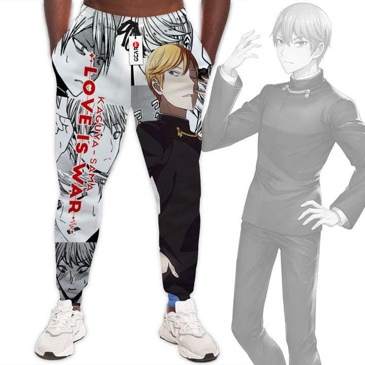 Miyuki Shirogane Jogger Pants Kaguya-sama Custom Anime Sweatpants Mix Manga