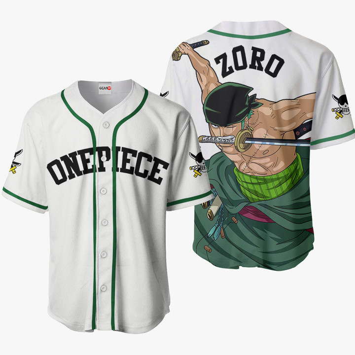 Roronoa Zoro Jersey Shirt OP Custom Anime Merch Clothes for Otaku VA230322303-2-Gear-Otaku