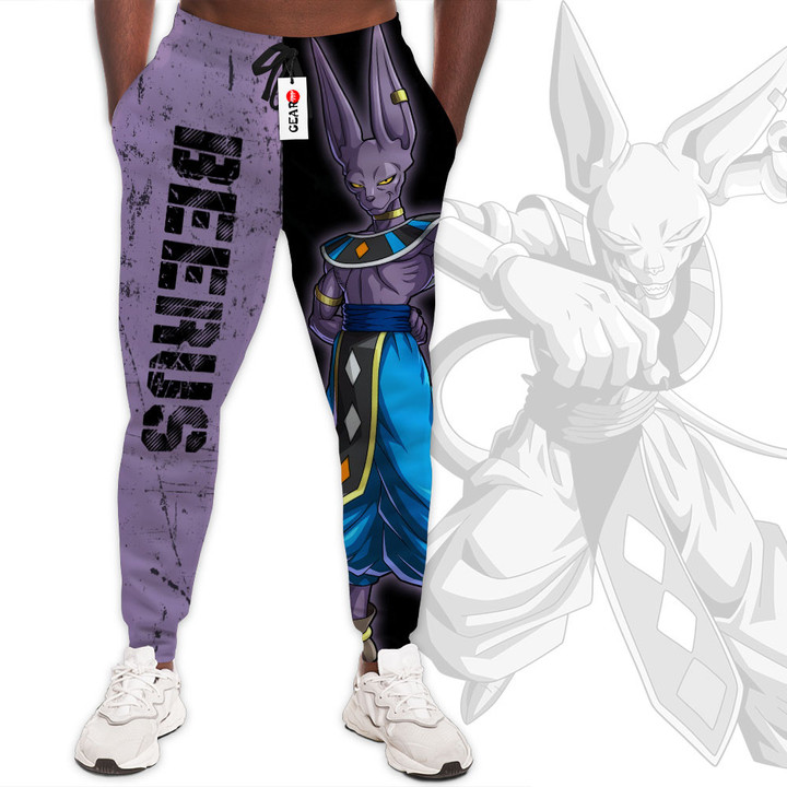 Beerus Jogger Pants Dragon Ball Custom Anime Sweatpants