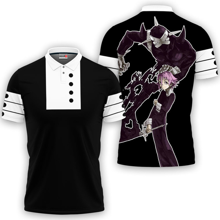 Shinigami Polo Shirts Soul Eater Custom Anime Merch Clothes Otaku Gift Ideas-1-gear otaku