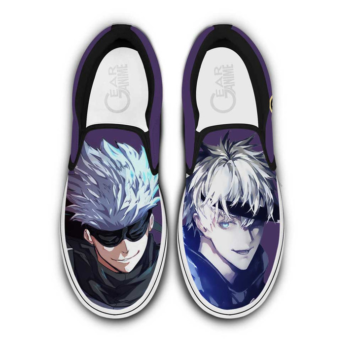 Satoru Gojou Slip On Sneakers Custom Anime Jujutsu Kaisen Shoes - 1 - Gearotaku