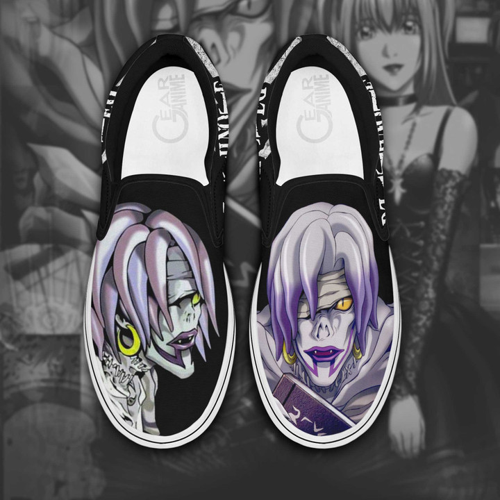 Shinigami Rem Slip On Sneakers Death Note Custom Anime Shoes - 1 - Gearotaku