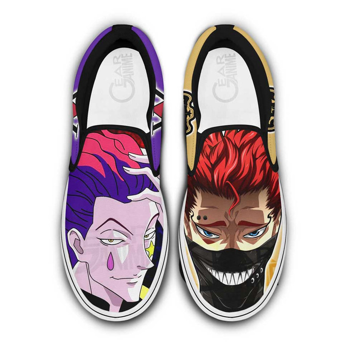 Hisoka and Zora Ideale Slip-on Shoes Custom Anime Canvas Shoes