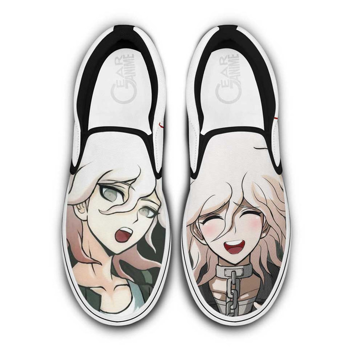 Nagito Komaeda Slip On Sneakers Custom Anime Danganronpa Shoes - 1 - Gearotaku