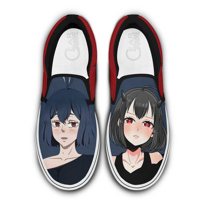 Secre Swallowtail Slip On Sneakers Custom Anime Black Clover Shoes - 1 - Gearotaku