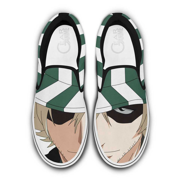 Kisuke Urahara Slip On Sneakers Custom Anime Bleach Shoes - 1 - Gearotaku