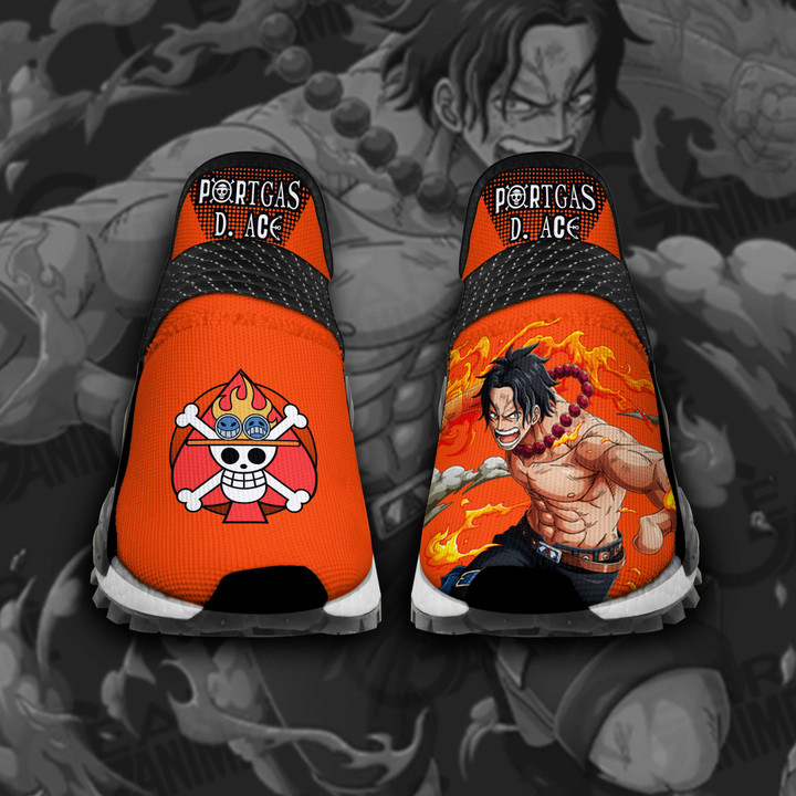 Portgas D Ace Shoes Fire Fist One Piece Custom Anime Shoes TT11 - 1 - Gearotaku