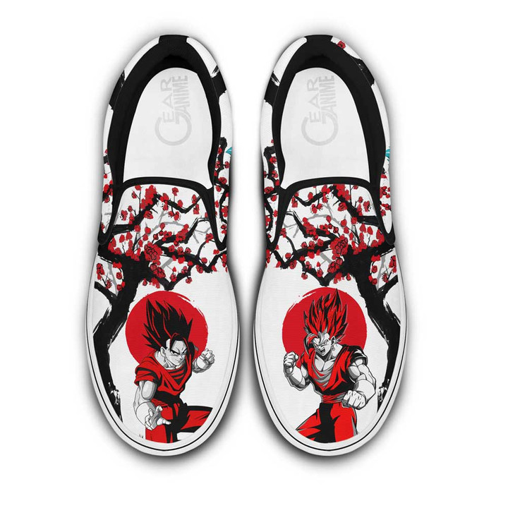 Vegito Slip On Sneakers Custom Anime Dragon Ball Shoes - 1 - Gearotaku