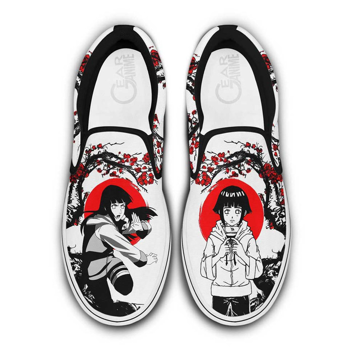 Hinata Hyuga Slip On Sneakers Custom Japan Blossom Anime Shoes - 1 - Gearotaku