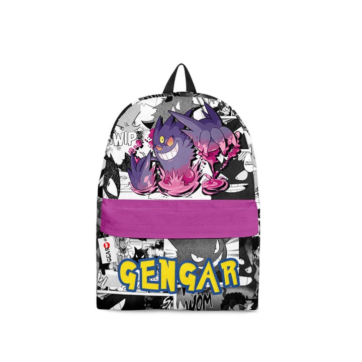 Gengar Backpack Pokemon Custom Anime Bag Mix Manga