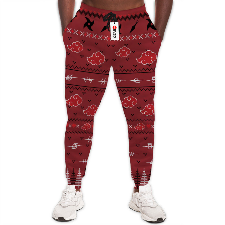Akatsuki Joggers Custom Anime Ugly Christmas Sweatpants